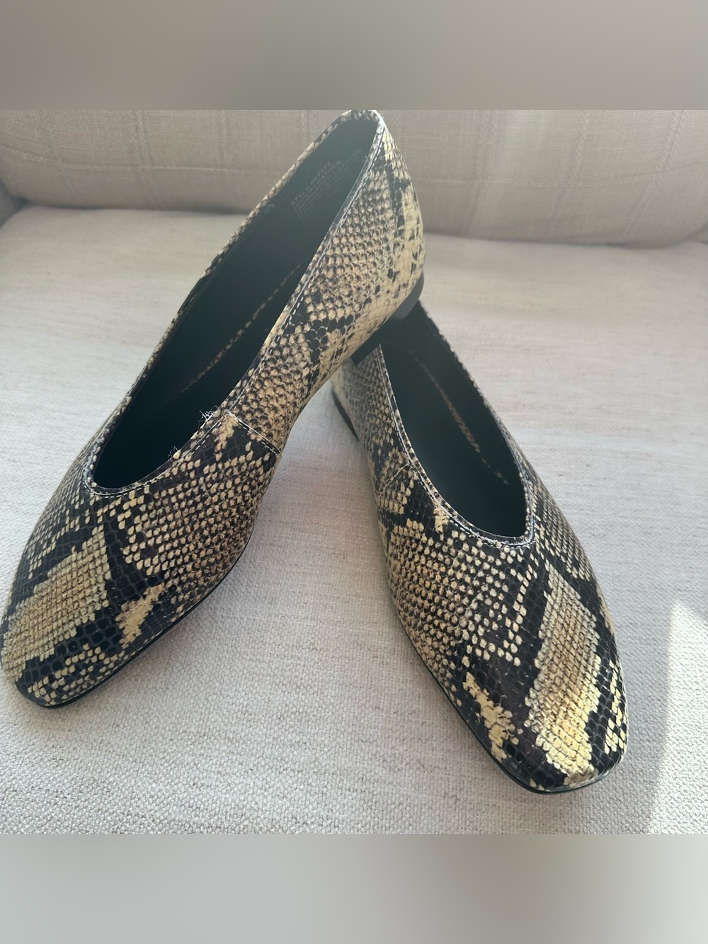 Madewell Mylie Ballet Flats Snake print